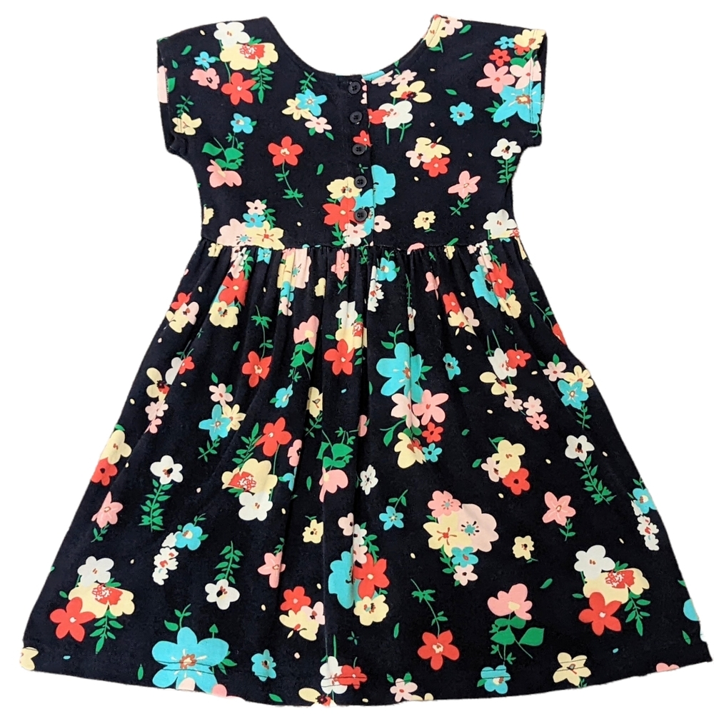 Hanna Andersson navy floral dress 130
